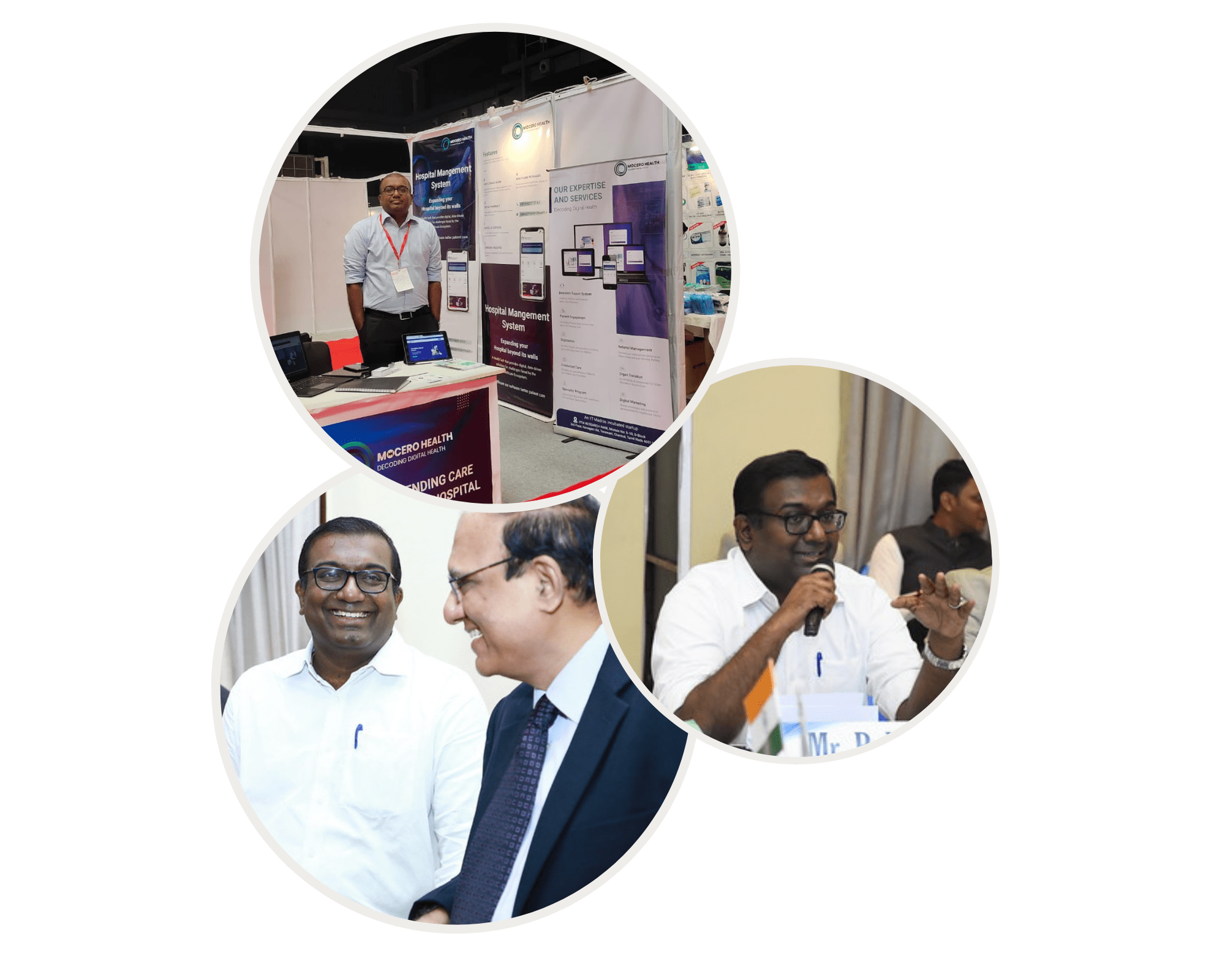 Mocero Health's CEO, Palaniappan Narayanan participating in various events.