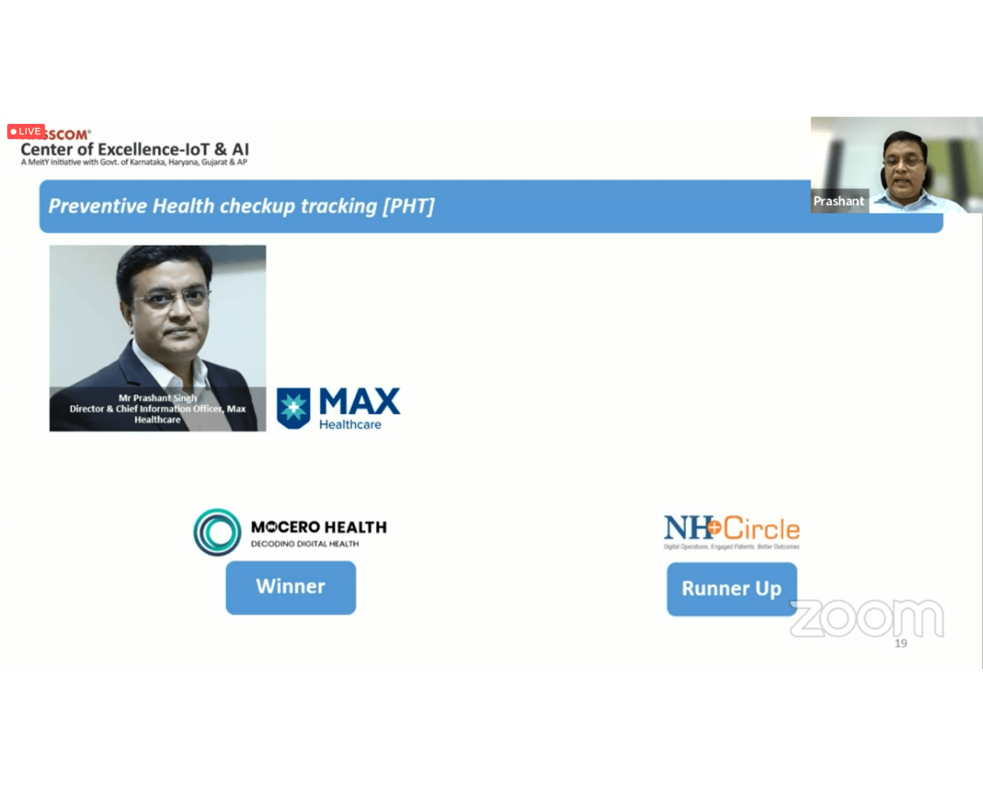 Mocero Health adjudged the Winner for a Use Case in HIC 3, conducted online.