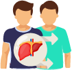 Organ Transplant between Donor and Recipient, benefiting both.